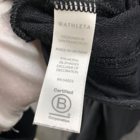 Athleta Nightime Bliss Sleep Jogger Pants Womens XL Black Modal Blend Lounge - Picture 9 of 9